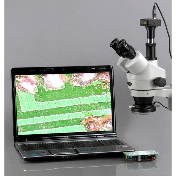 Jewellers and Gemologists 3.5X-180X Trinocular Stereo Microscope