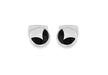 Hoxton London Men's Sterling Silver and Onyx Round Cufflinks