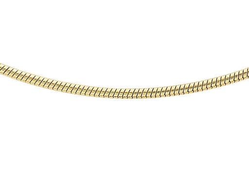 9ct Yellow Gold 50 Round Snake Chain 41cm/16" - Dynagem 