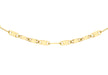 9ct Yellow Gold Sparkle Flat Link Necklace