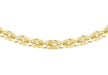 9ct Gold 350 Textured Paillettes Link Necklace - Dynagem 