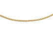 9ct Yellow Gold 25 Diamond Cut Curb Chain 36m/14"9