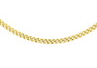 9ct Yellow Gold 50 Diamond Cut Curb Chain 46m/18"-51m/20"9