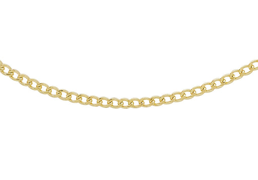 9ct Yellow Gold 50 Flat Curb Chain 41m/16"9