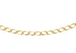9ct Yellow Gold 50 Diamond Cut Flat Curb Chain 41m/16"9