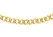 9ct Yellow Gold 80 Diamond Cut Textured Curb Chain 46m/18"9