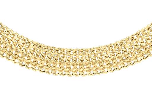 9ct Gold Domed Curb Necklace