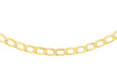 9ct Yellow Gold 60 Diamond Cut Flat Curb Chain 41m/16"9