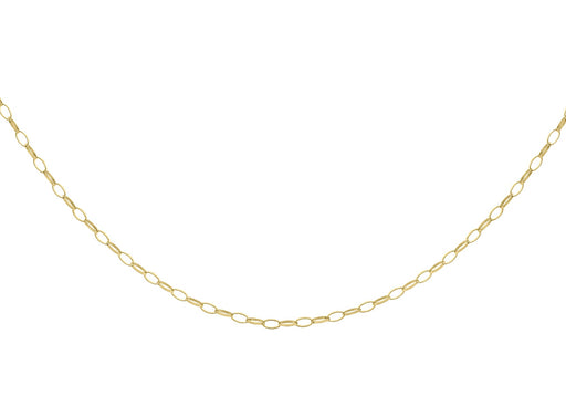 9ct Yellow Gold Oval Belcher  Chain 41m/16"9