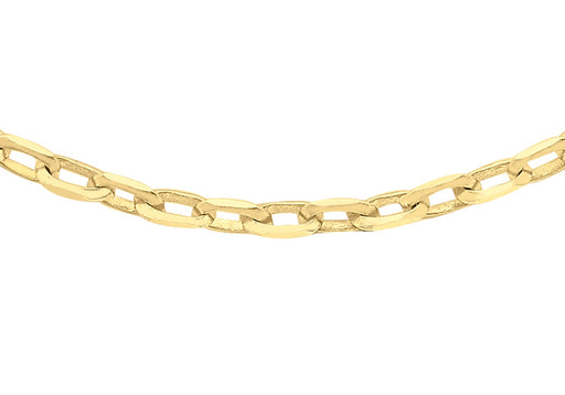 9ct Yellow Gold 60 Diamond Cut Belcher  Chain 46m/18"9