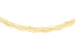9ct Yellow Gold 3-Plait Herringbone Necklace  43m/17"9