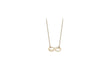 9ct Yellow Gold 15mm x 5.5mm CutoCut Infinity Symbol Adjustable Necklace  41m/16"-43m/17"9