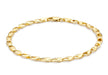 9ct Yellow Gold Oval Link Bracelet 18m/7"9