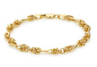 9ct Yellow Gold Twist Byzant Bracelet 18m/7"9