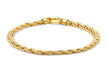 9ct Yellow Gold Textured Spiga Bracelet 19m/7.5"9