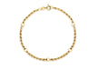 9ct Yellow Gold Hollow Rope and Ball Bracelet