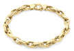 9ct Yellow Gold Textured Link Bracelet
