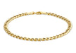 9ct Yellow Gold Hollow Flat Curb Bracelet 18m/7"9