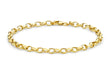 9ct Yellow Gold Hollow Oval Belcher  Bracelet 18m/7"9