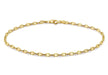9ct Yellow Gold 65 Marine Style Anklet 23m/9"9