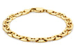 9ct Yellow Gold Rambo Style Bracelet 20m/8"9