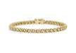 9ct Yellow Gold 1.00t Diamond Z Link Bracelet 18m/7"9