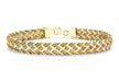 9ct Yellow Gold Textured Woven Bracelet 19m/7.5"9