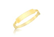 9ct Yellow Gold ID Diamond Cut Double Oblique Expandable Baby Bangle
