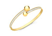 9ct Yellow Gold Double-Ball Crossover Stardust Bangle