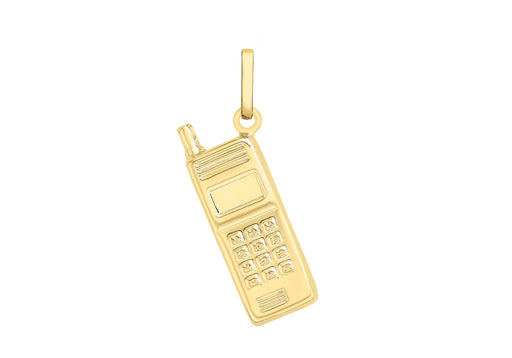 9ct Yellow Gold Mobile Phone Pendant