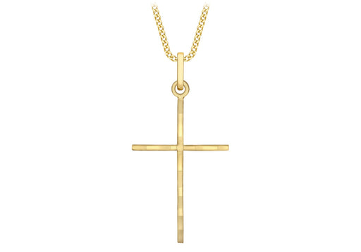 9ct Yellow Gold Fancy  Cross Pendant