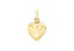 9ct Yellow Gold 12mm x 15mm Patterned Heart Locket Pendant