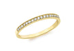 9ct Yellow Gold 0.13t Diamond Eternity Ring