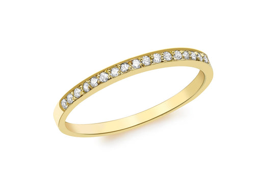 9ct Yellow Gold 0.13t Diamond Eternity Ring