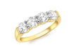 9ct Yellow Gold Zirconia  Claw Set Ring