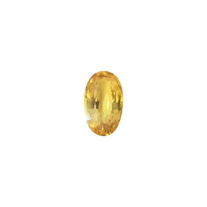 5.13ct Oval Faceted Golden Yellow Sapphire 13.7x8.2mm - Dynagem 