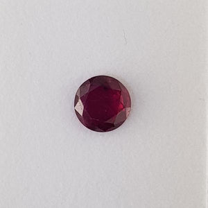 2.18ct Round Faceted Ruby 8mm - Dynagem 