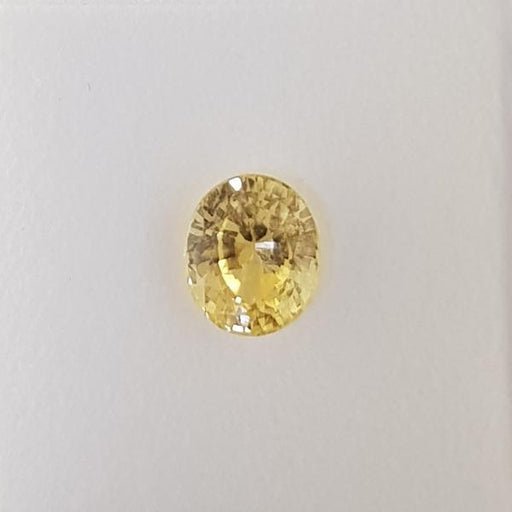 3.51ct Oval Faceted Yellow Sapphire 9.5x8.2mm - Dynagem 
