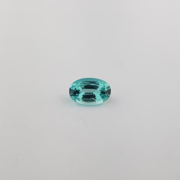 1.30ct Oval Faceted Teal Blue Tourmaline 8.50x5.5mm - Dynagem 