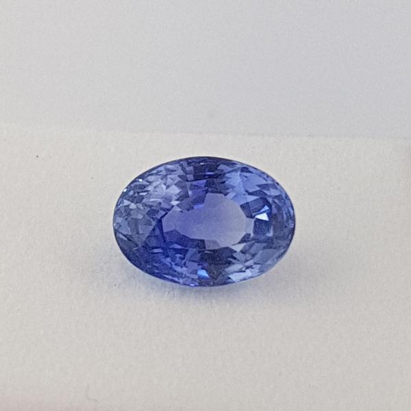 5.07ct Oval Faceted Sapphire Certified Unheated 11x8mm - Dynagem 