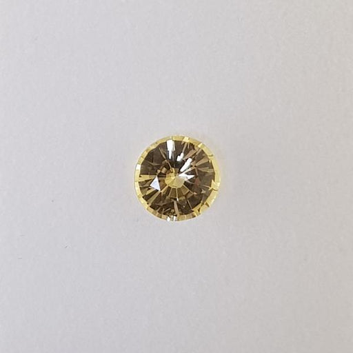 1.46ct Round Faceted Yellow Sapphire 6.9mm - Dynagem 