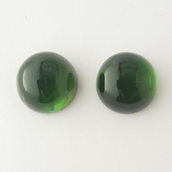 17.81ct Pair of Round Cabochon Tourmalines - Dynagem 
