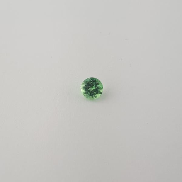 0.46ct Round Faceted Mint Green Garnet 4.5mm - Dynagem 