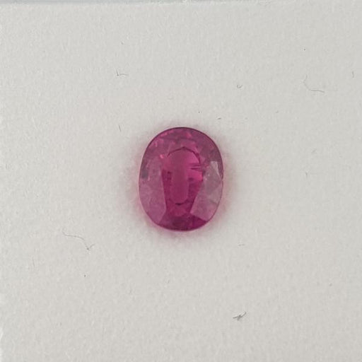1.42ct Oval Faceted Pink Sapphire 6.7x5.3mm - Dynagem 