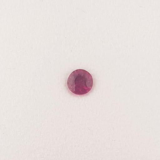 0.21ct Round Faceted Ruby 3.45mm - Dynagem 