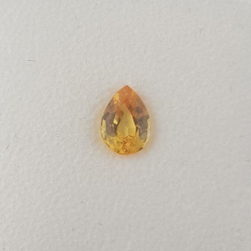 0.65ct Pear Shape Yellow Sapphire 6.2x4.5mm - Dynagem 
