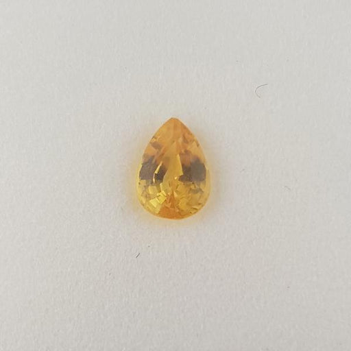 0.80ct Pear Shape Yellow Sapphire 6.8x4.8mm - Dynagem 