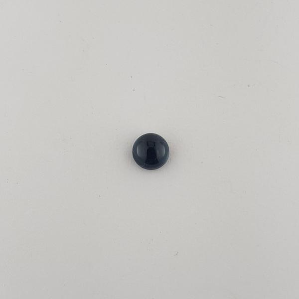 5mm Round Teal Tourmaline Cabochon - Dynagem 