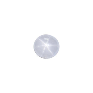 4.27ct Round Cabochon White Star Sapphire 8.9-8.5mm - Dynagem 