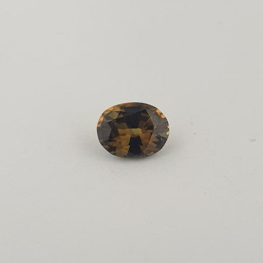 2.06ct Oval Faceted Brownish-Yellow Sapphire 8.5x6.7mm - Dynagem 